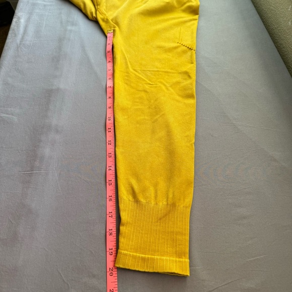 JoyLab leggings womens medium nylon blend patterned yellow - Picture 8 of 9